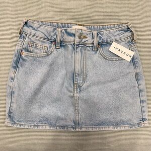 PacSun Light Blue Denim Mini Skirt